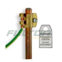 Earth rod - 1400mm long earth rod complete with earth wire clip and DO NOT DISCONNECT tag as per AS3000